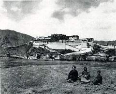
Alexandra David-Neel in front of Potala Palace - My Journey to Lhasa book
